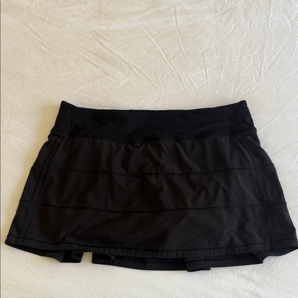 Lululemon black tennis skirt